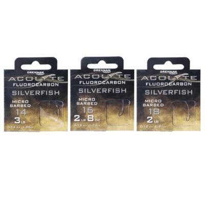 Drennan Acolyte Silverfish Hooks to Fluorocarbon