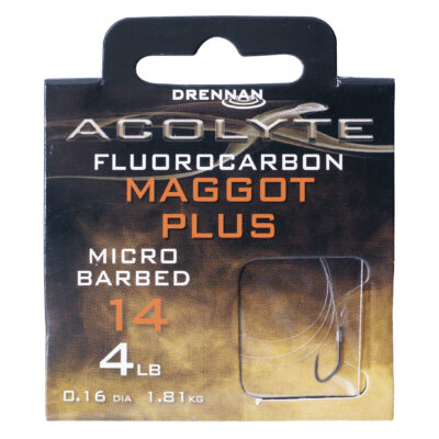 Drennan Acolyte Maggot Plus Hooks to Fluorocarbon